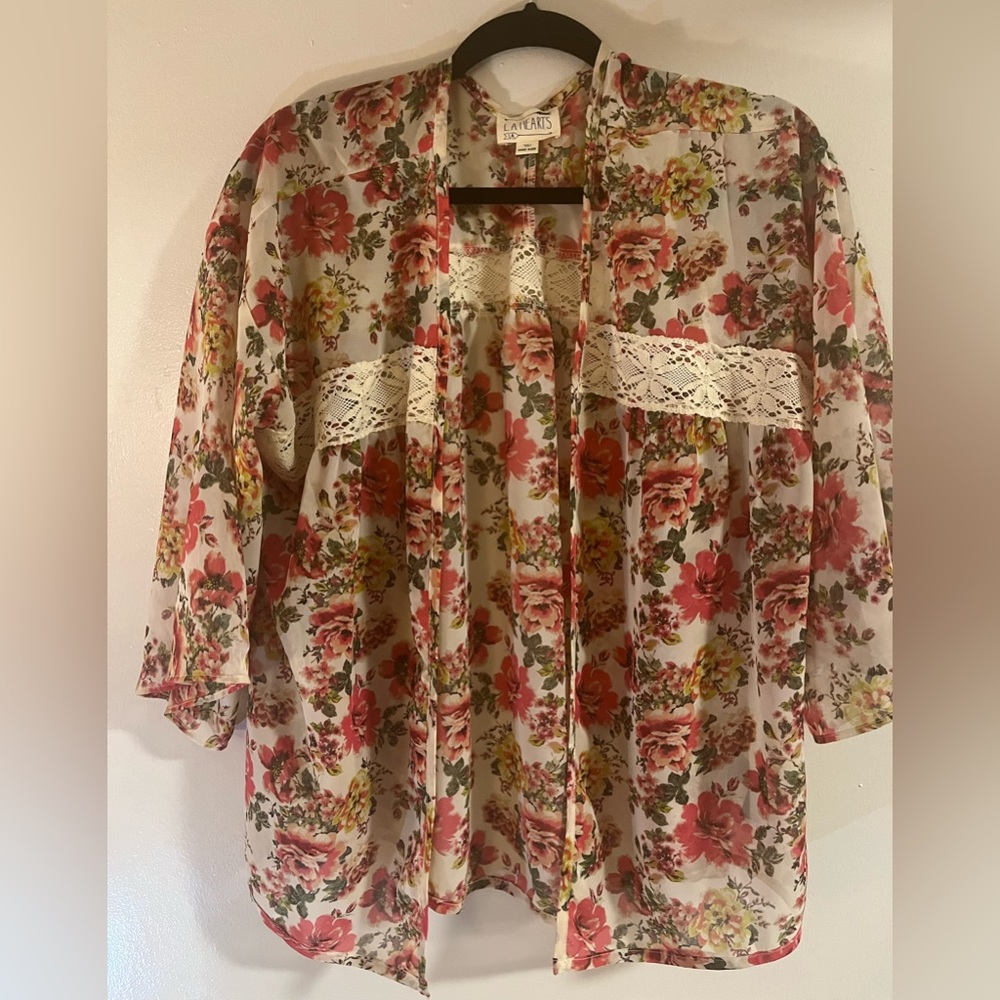 Floral kimono/cover up
